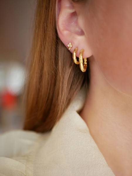 Enamel Hali Hoops &oslash;reringer 15,5mm