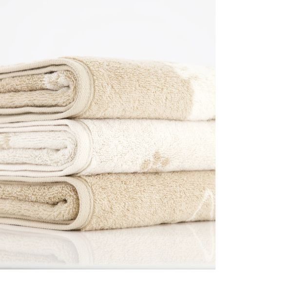 Paws, We love dogs h&aring;ndkle med hundepote m&oslash;nster, beige