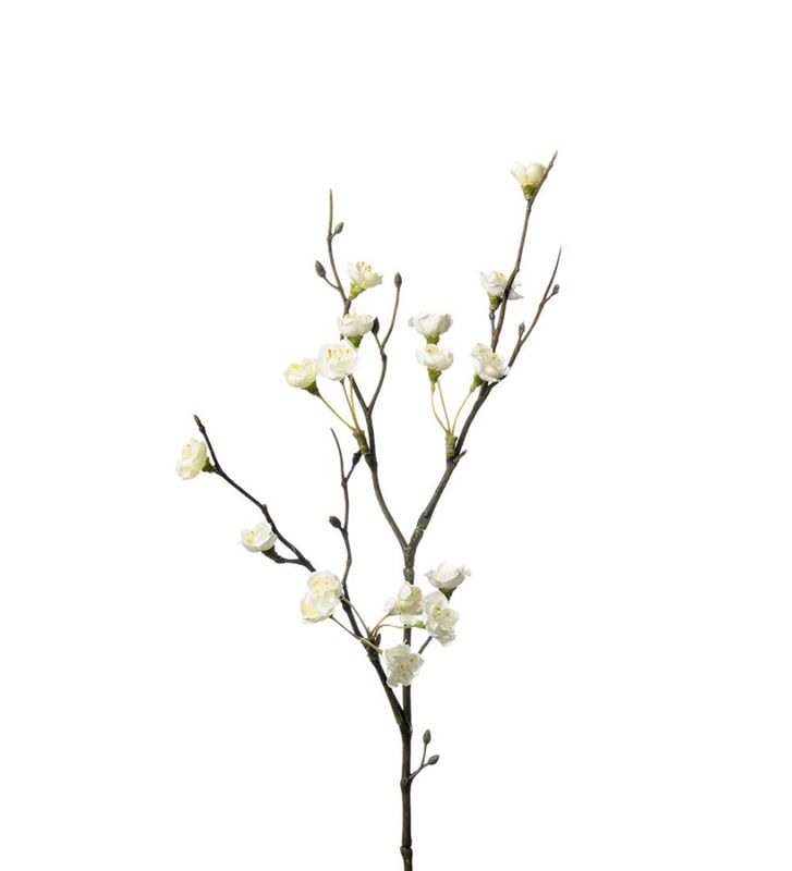 Gren med hvite blomster 50 cm