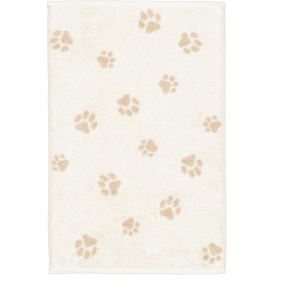 Paws, We love dogs h&aring;ndkle med hundepote m&oslash;nster, beige