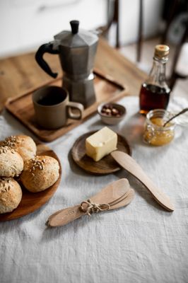 Hovedbilde Sm&oslash;rekniver i tre 2 pk