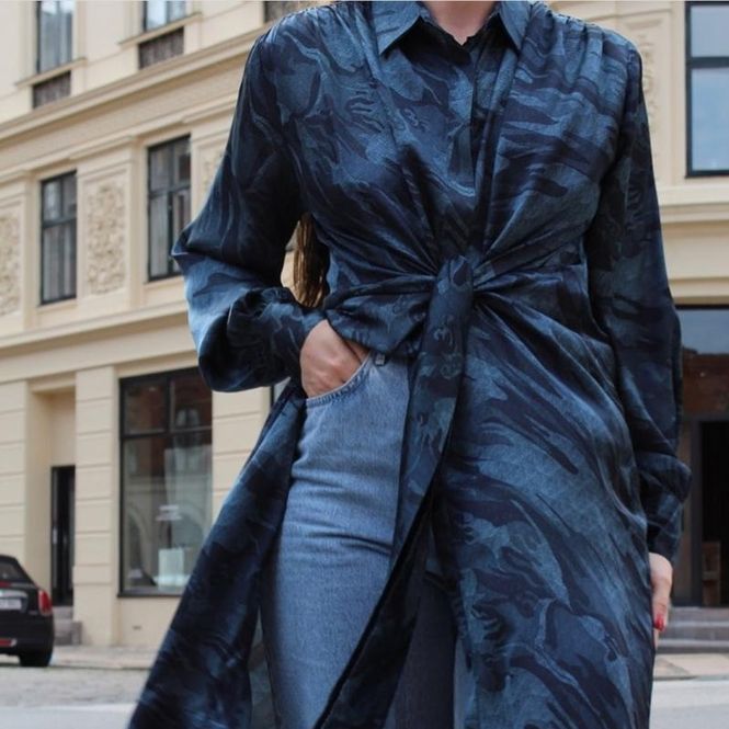 Hovedbilde Karmamia Mila kjole, Blue Camouflage